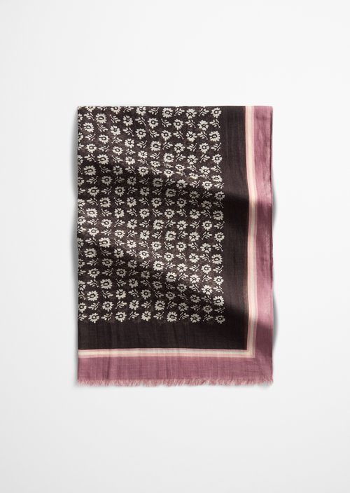 Schal mit Allover-Print — Light Pink
