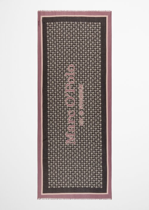 Schal mit Allover-Print — Light Pink