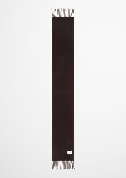 Gewebter Wollschal — Burnt Coffee