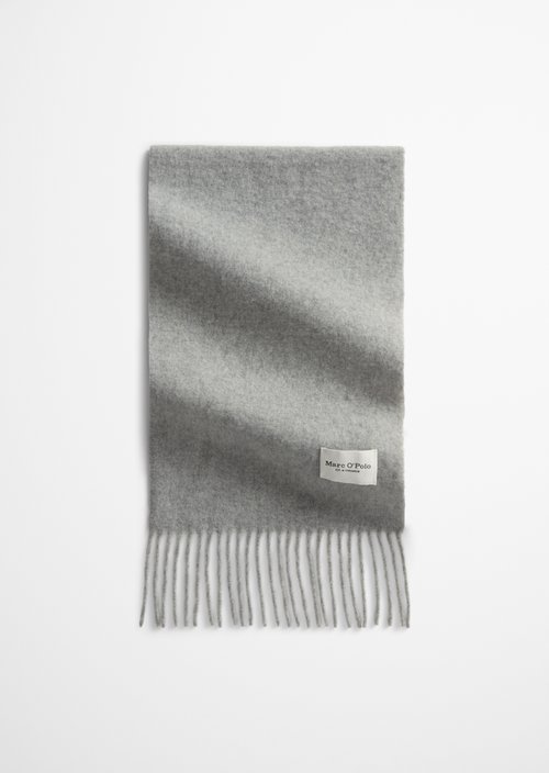 Gewebter Wollschal — Fine Grey Melange