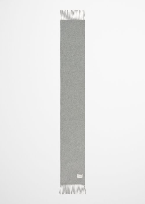 Gewebter Wollschal — Fine Grey Melange