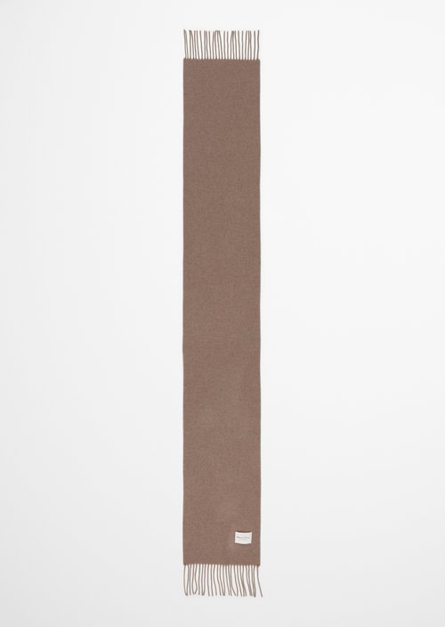 Gewebter Wollschal — Stone Taupe