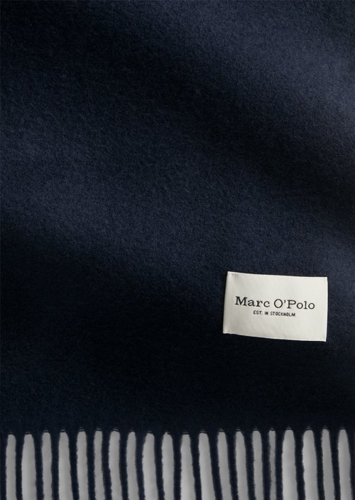 Gewebter Wollschal — Martime Blue
