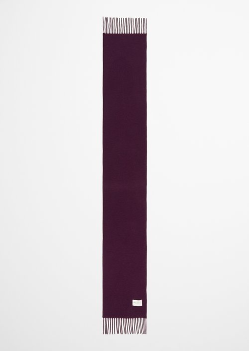 Gewebter Wollschal — Black Cherry