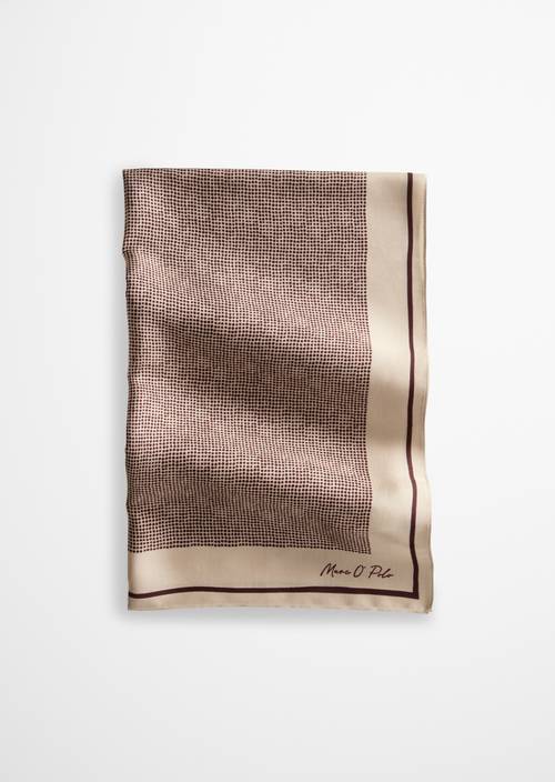Foulard en satin Light Beige en vue de face