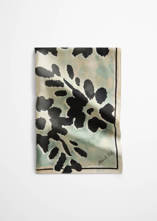 Foulard en satin Light Green en vue de face