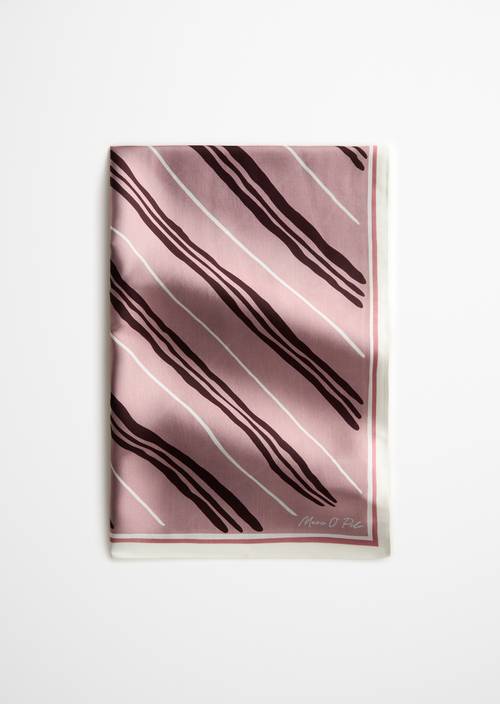 Foulard en satin Bright Pink en vue de face