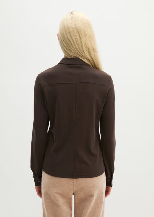 Regular-Fit Jersey Polo Shirt — Burnt Coffee