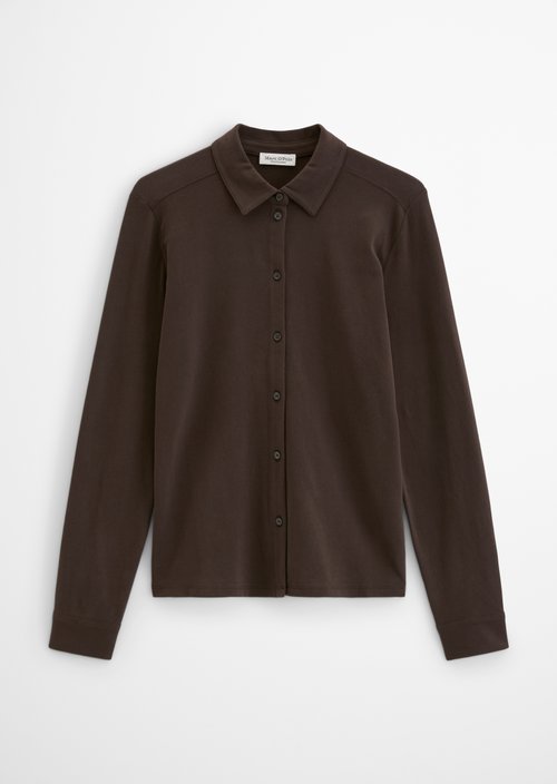Regular-Fit Jersey Polo Shirt — Burnt Coffee