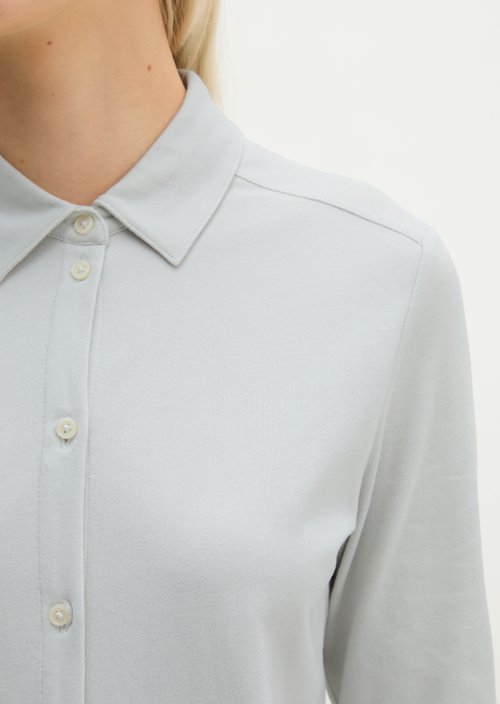 Regular-Fit Jersey Polo Shirt — Frosty Blue