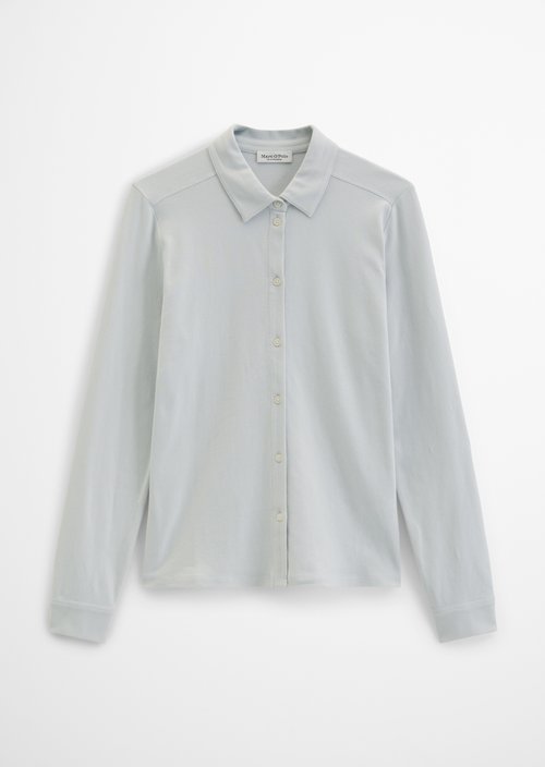 Regular-Fit Jersey Polo Shirt — Frosty Blue