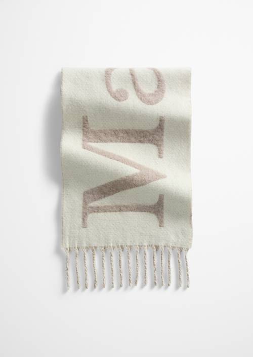 Écharpe jacquard Light Beige en vue de face