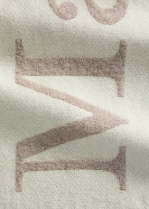 Jacquard-Schal — Light Beige