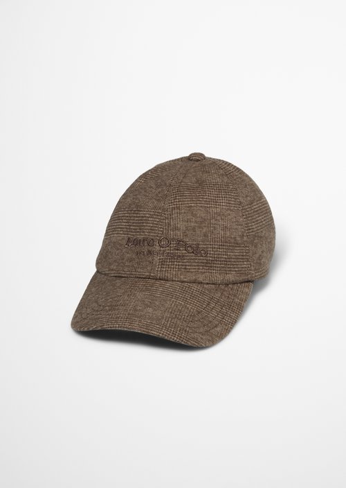 Flannel cap — Dark Brown