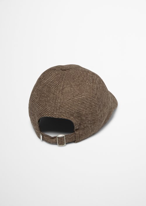 Flannel cap — Dark Brown