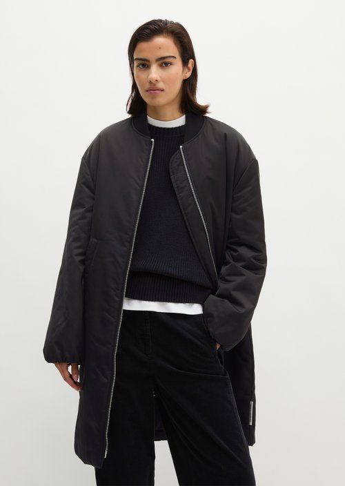 Regular aviator-style blouson coat — Deep Night Blue
