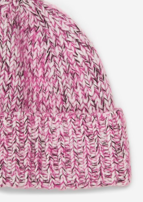 Knitted hat — Medium Pink