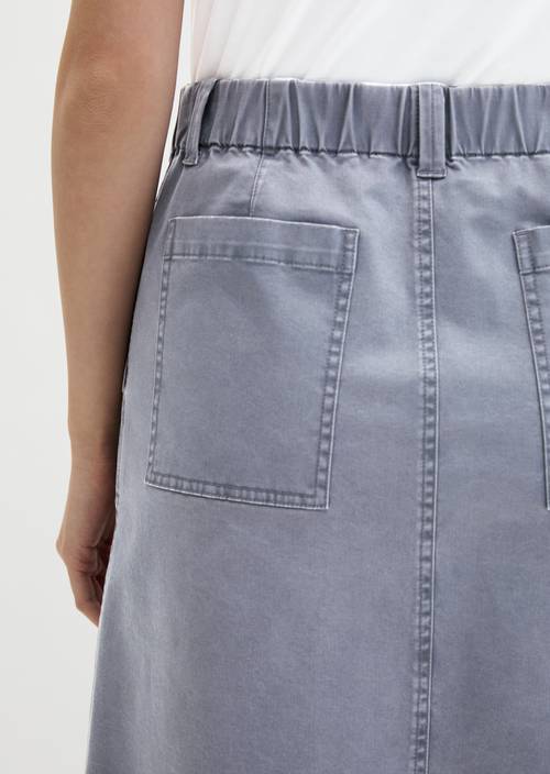 Short skirt regular Blue Graphite in detail view