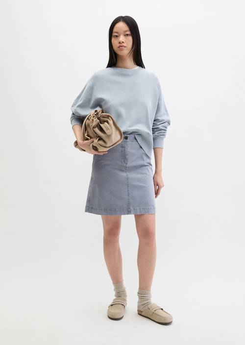 Short skirt regular Blue Graphite in front view