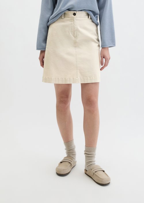 Short skirt regular — Linen Beige