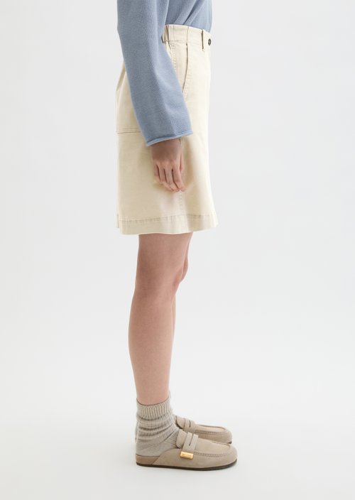 Short skirt regular — Linen Beige