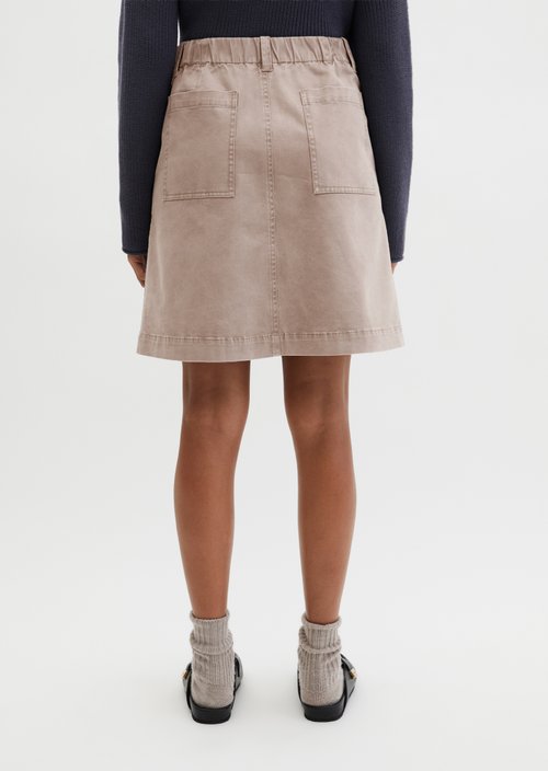 Short skirt regular — Chalky Brown