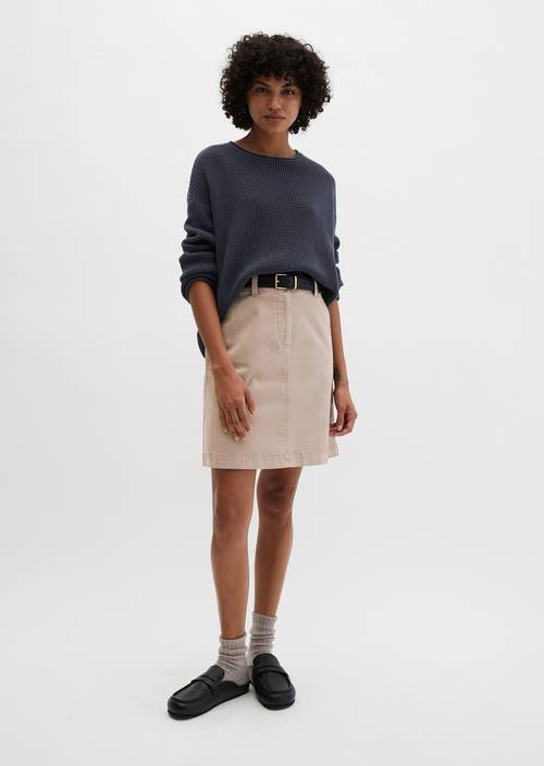 Short skirt regular Chalky Brown in front view