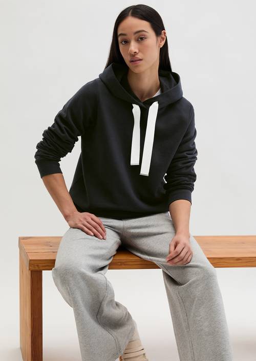 DfC Hoodie relaxed Deep Night Blue en vue de face