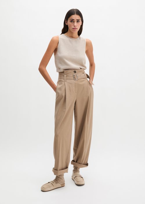 Sleeveless sweater regular — Grey Silk