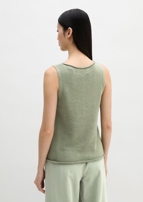 Sleeveless sweater regular — Fresh Sage