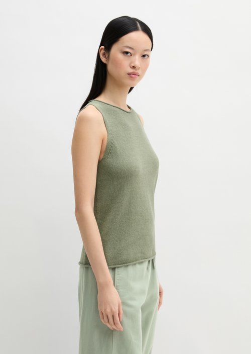 Sleeveless sweater regular — Fresh Sage