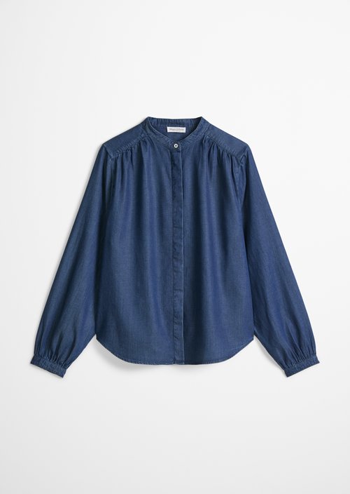 Loose denim blouse — Dark Blue