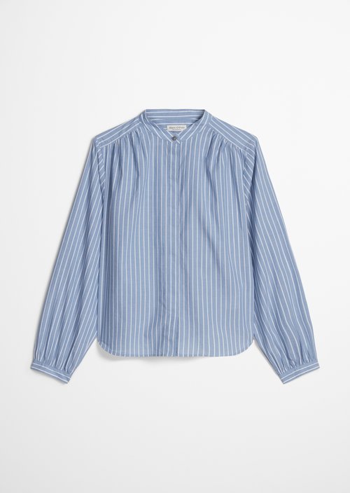 Regular striped blouse — Medium Blue