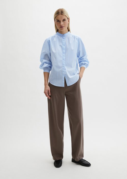 Regular striped blouse — Light Blue