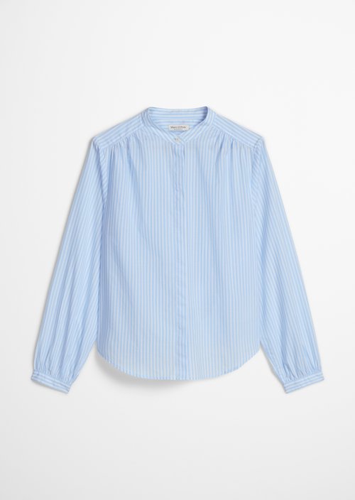 Regular striped blouse — Light Blue