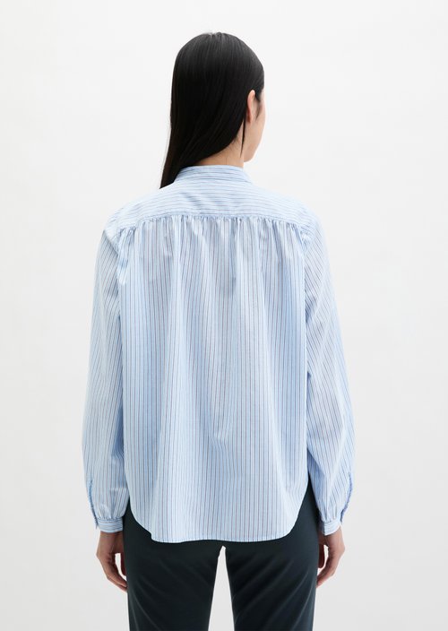 Regular striped blouse — Light Blue