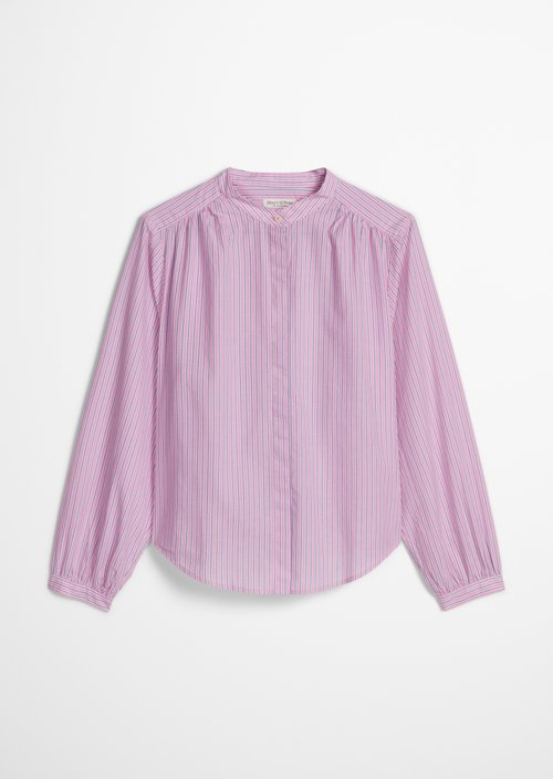 Regular striped blouse — Medium Pink