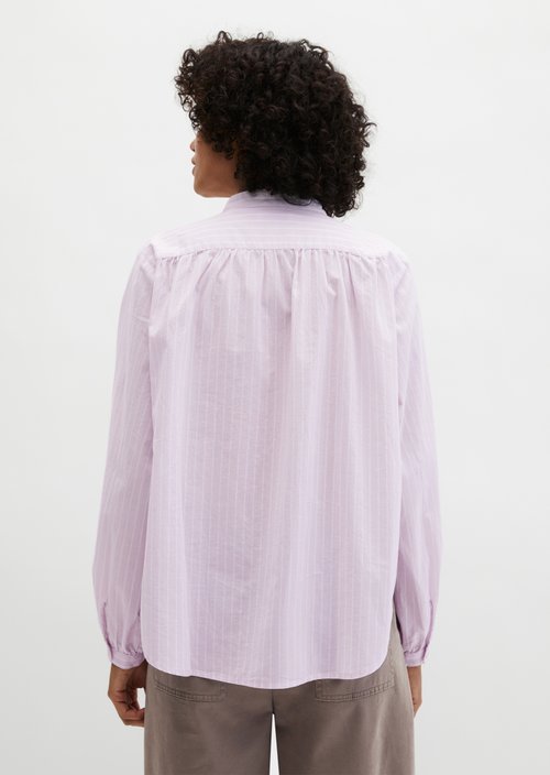 Regular striped blouse — Light Pink
