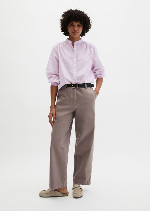 Regular striped blouse — Light Pink