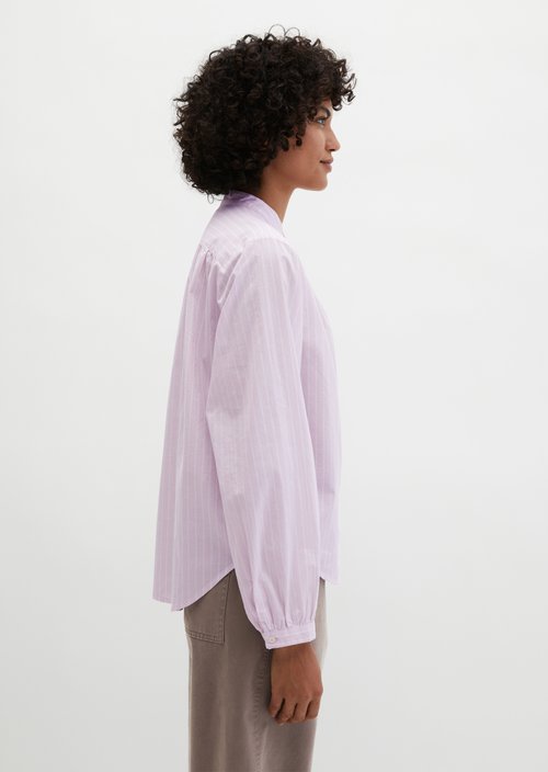 Regular striped blouse — Light Pink