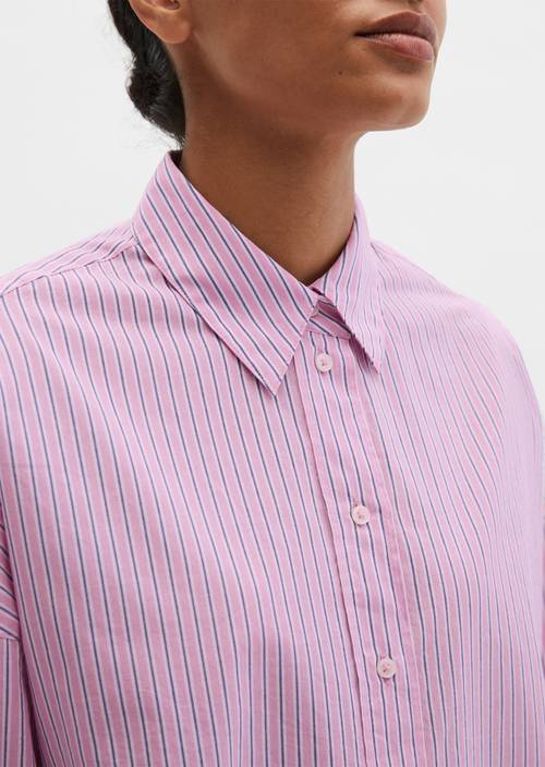 Camicetta a righe sciolta Medium Pink in vista dettagliata