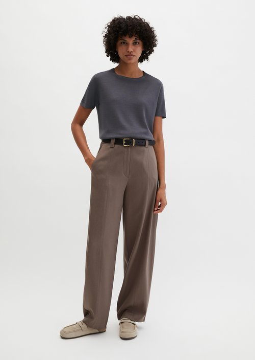 Regular short-sleeved sweater — Blue Graphite