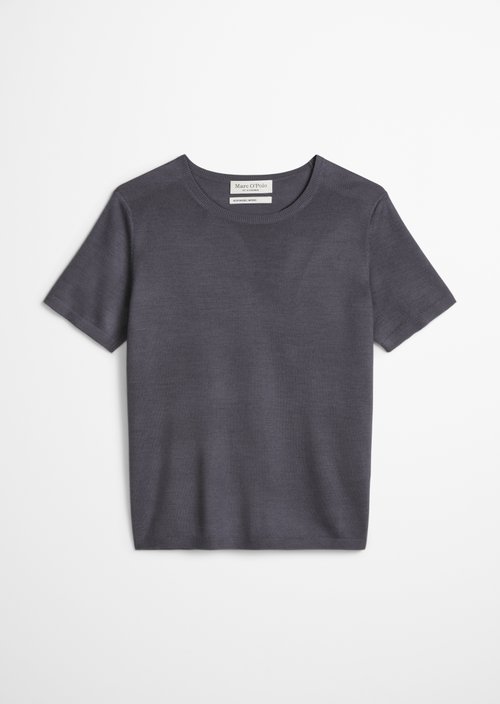 Regular short-sleeved sweater — Blue Graphite