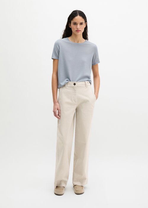 Regular short-sleeved sweater — Grey Horizon