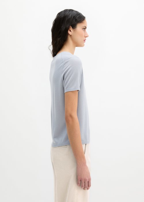 Regular short-sleeved sweater — Grey Horizon