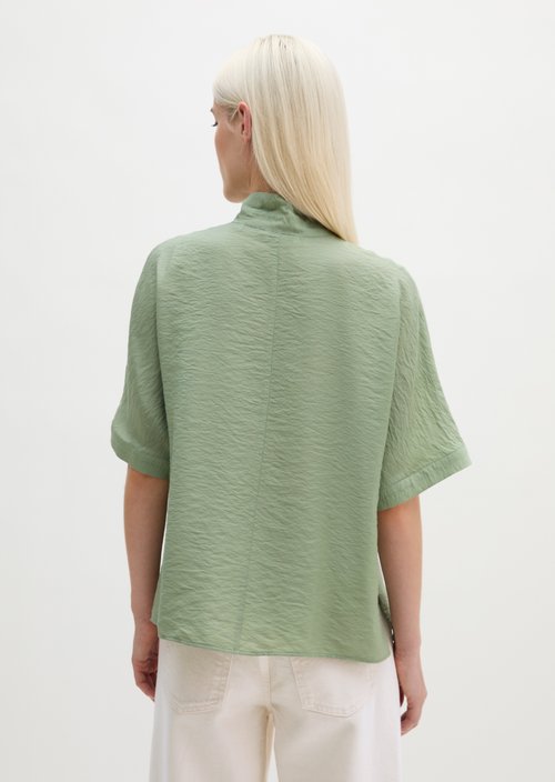 Regular crinkle blouse — Fresh Sage