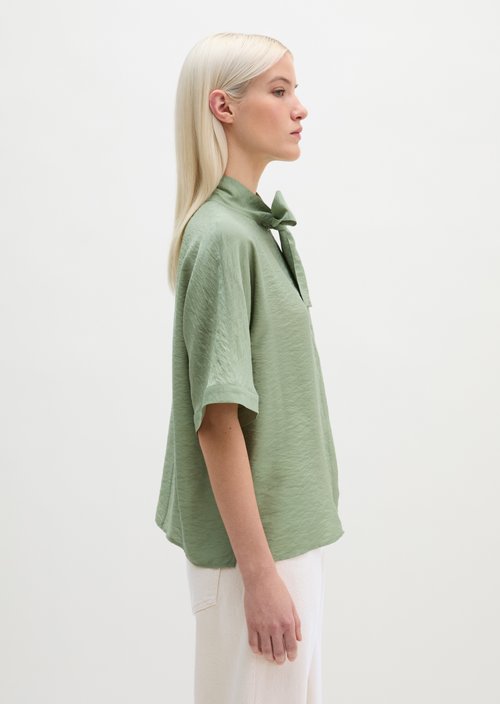 Regular crinkle blouse — Fresh Sage