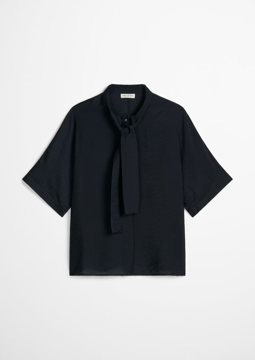 Regular crinkle blouse — Deep Night Blue