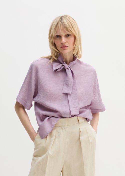 Regular crinkle blouse — Dusty Lavender