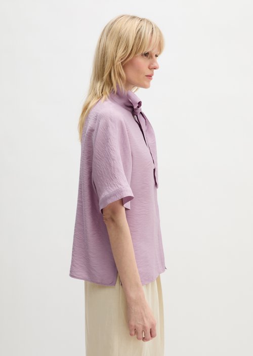 Regular crinkle blouse — Dusty Lavender